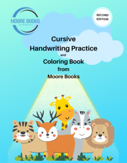 Cursive Handwriting Practice and Coloring Book